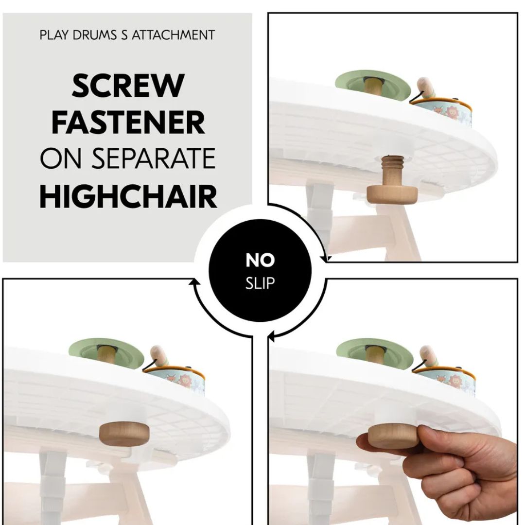 Hauck Play Drums S – Highchair Drum Set for Toddlers