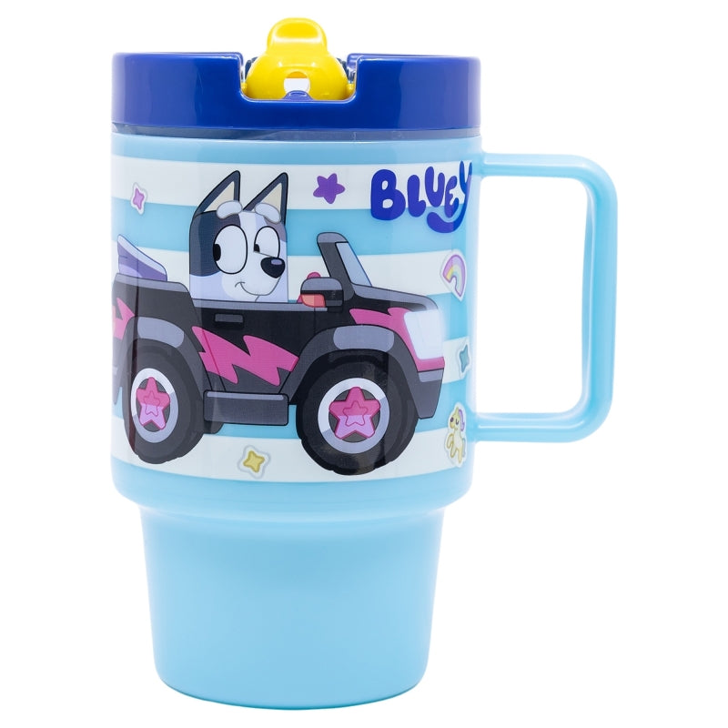 PP Cool Mug 530 ml Bluey – BPA Free Microwave Safe Mug with Flip Spout