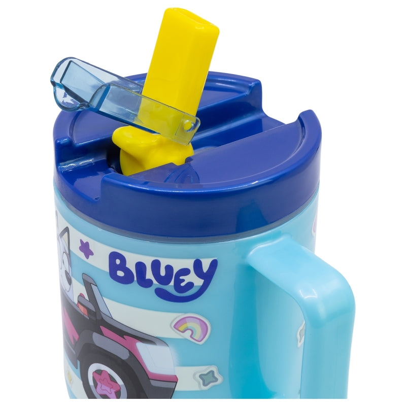 PP Cool Mug 530 ml Bluey – BPA Free Microwave Safe Mug with Flip Spout