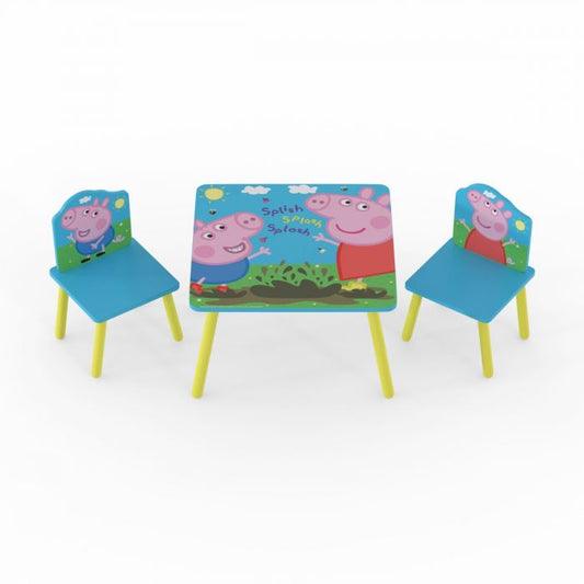 Peppa Pig Table & 2 Chairs – Kids Play Furniture | Kidsaw