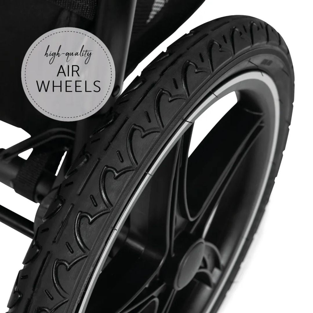 Hauck Runner 2 All-Terrain Pushchair with XL Pneumatic Wheels and Adjustable Handlebar