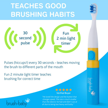 Brush Baby Go-Kidz Electric Toothbrush with Stickers