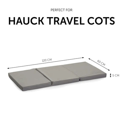 Hauck Sleeper Travel Cot Mattress – Foldable Foam Mattress for Sleeping and Playing