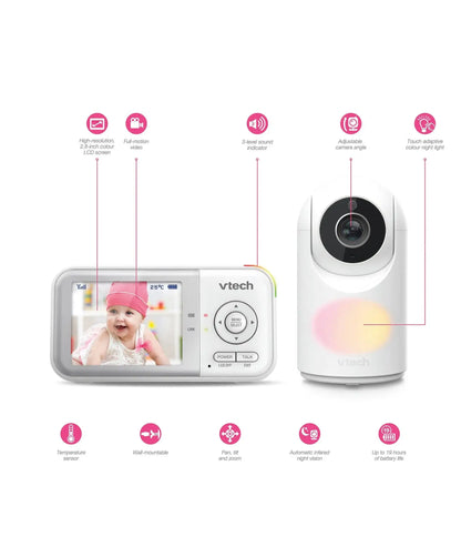 2.8" Video Baby Monitor with Night Light