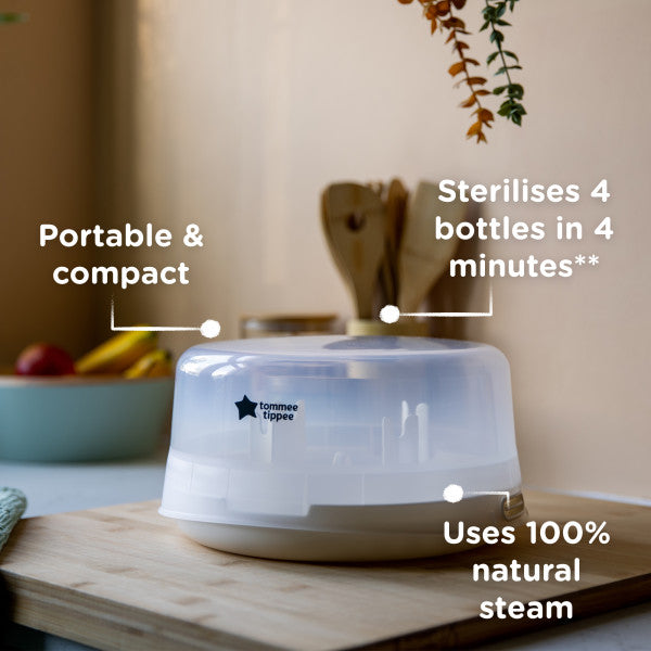 Tommee Tippee Microsteri Microwave Steam Steriliser for Bottles & Accessories
